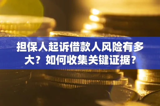 济南担保人起诉借款人风险有多大？如何收集关键证据？