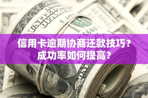 济南信用卡逾期协商还款技巧？成功率如何提高？