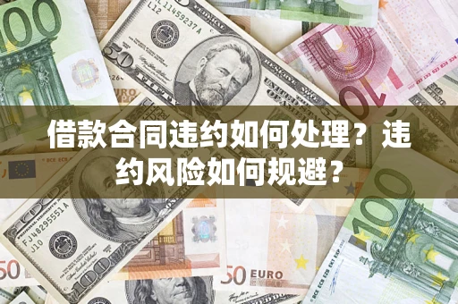 济南借款合同违约如何处理？违约风险如何规避？