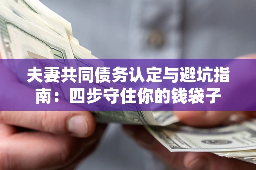 济南夫妻共同债务认定与避坑指南：四步守住你的钱袋子