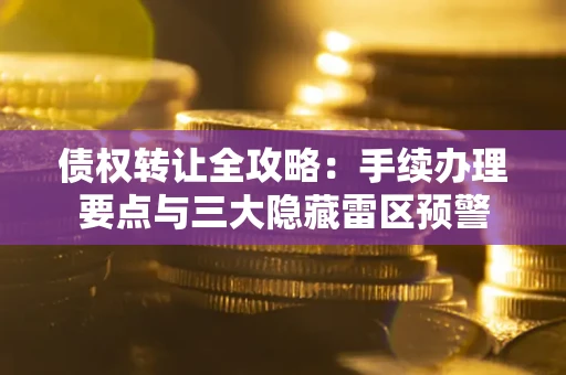 济南债权转让全攻略：手续办理要点与三大隐藏雷区预警